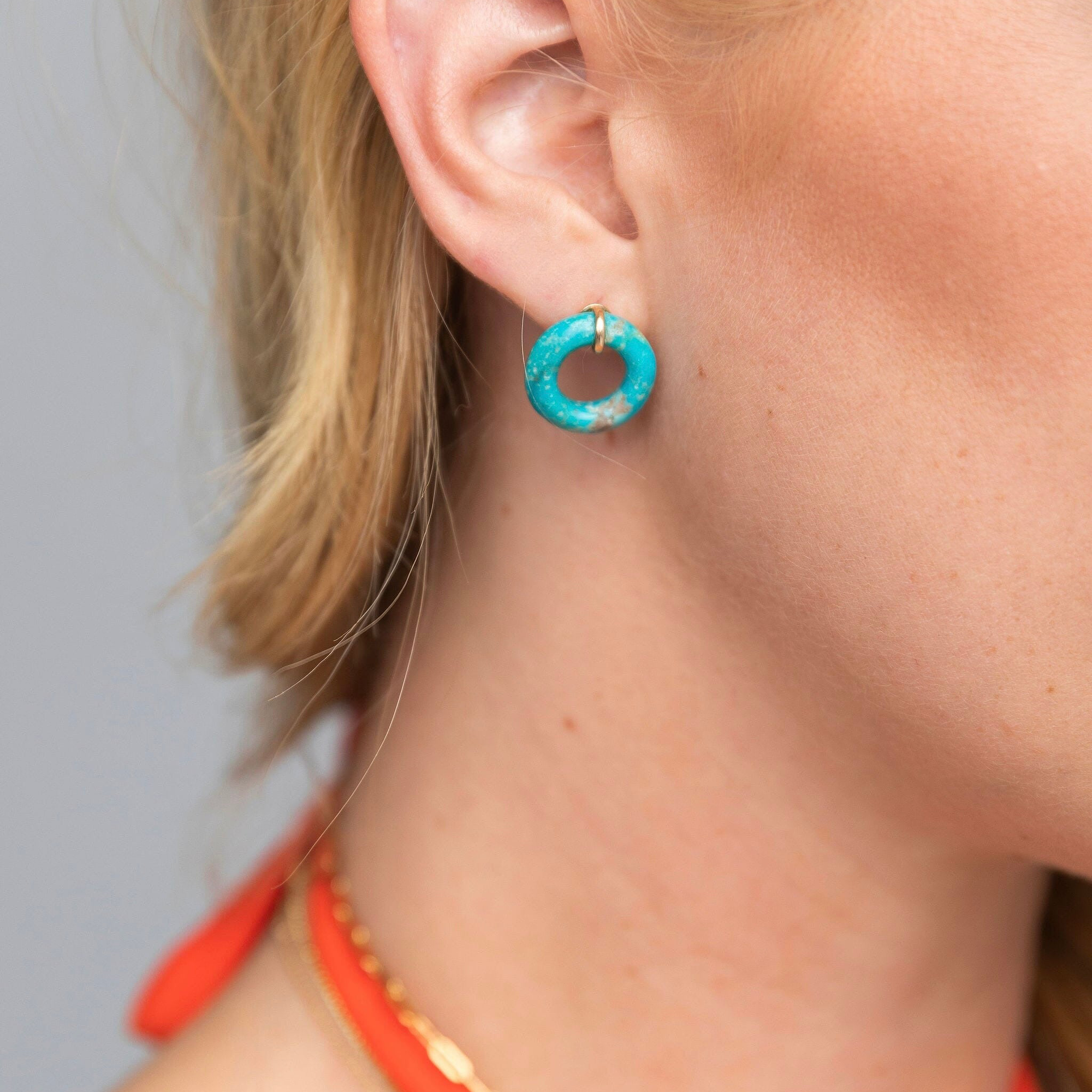 Cotton Candy Munchkin Studs | Turquoise