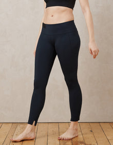 Crop And Roll Leggings | Midnight