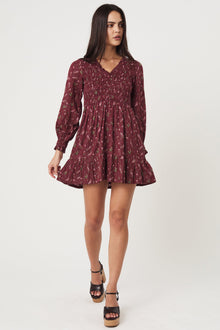 Kaede Mini Dress - Dark Prairie S