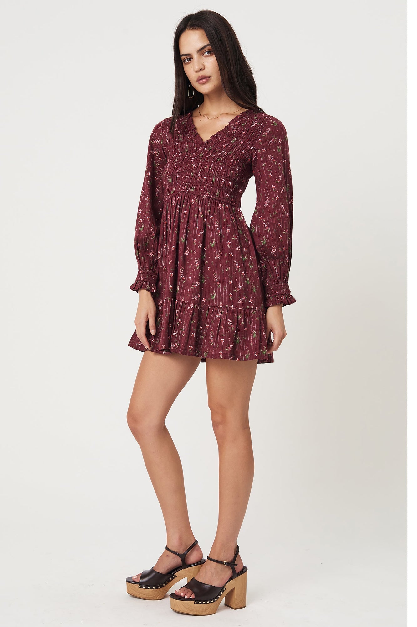 Kaede Mini Dress - Dark Prairie S