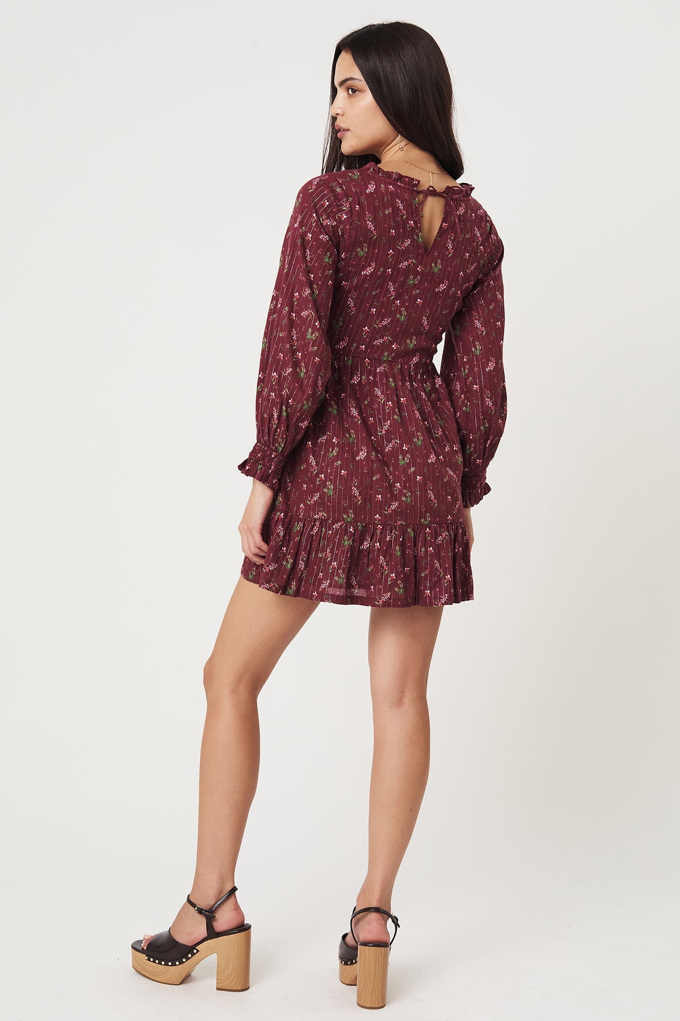 Kaede Mini Dress - Dark Prairie S