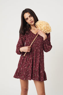 Kaede Mini Dress - Dark Prairie S