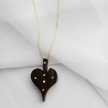 Dark Spade Pendant | Dark Brown
