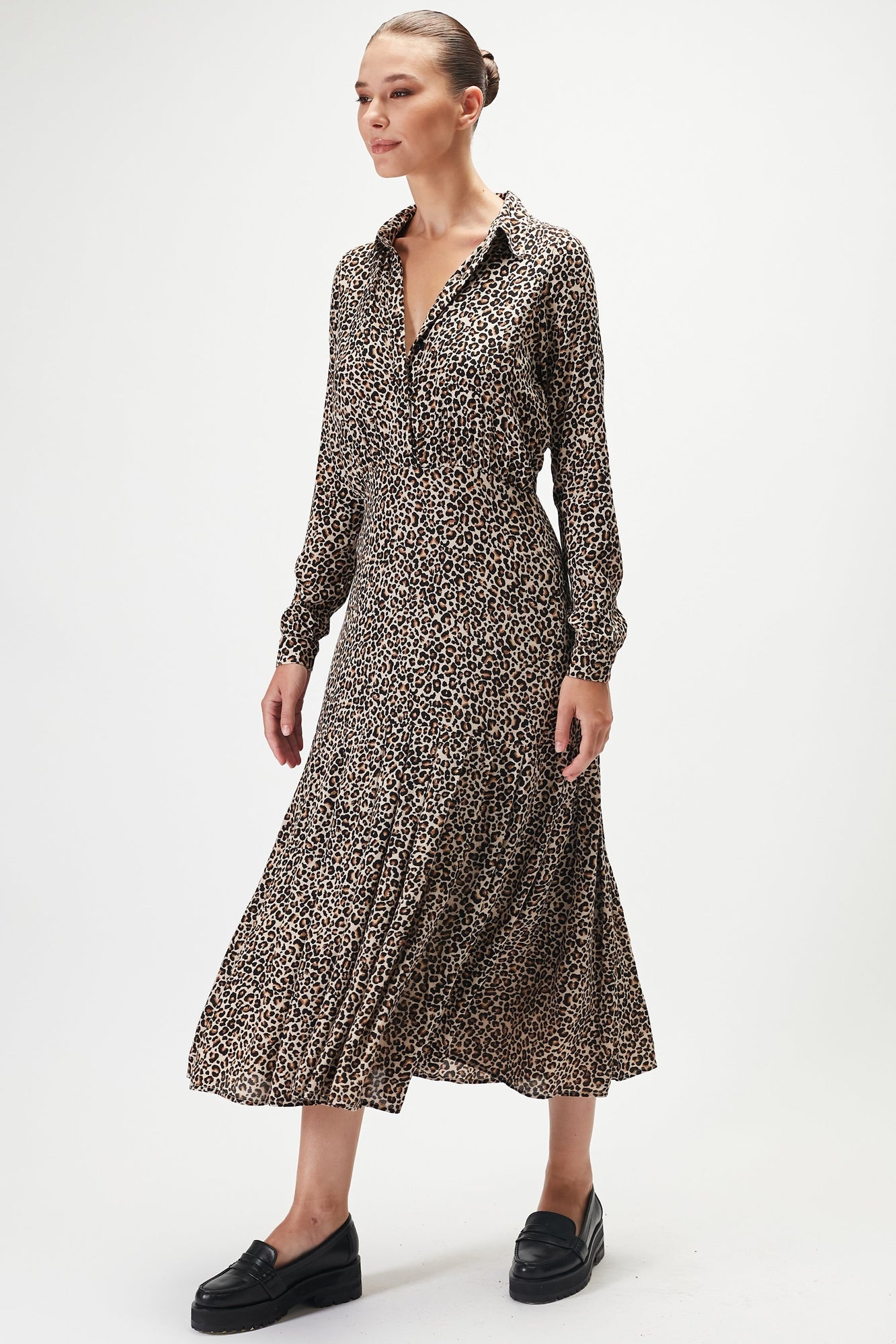 Diana Maxi Dress - Desert Leopard