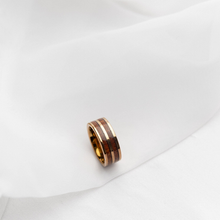 Double Mixed Media Ring | Yellow x Brown