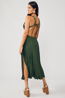 Olga - Cut Out Strap Dress - Douglas Fir