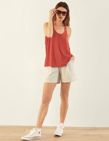 Dream Harder Racerback Tank Top | Terracotta