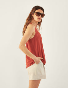Dream Harder Racerback Tank Top | Terracotta