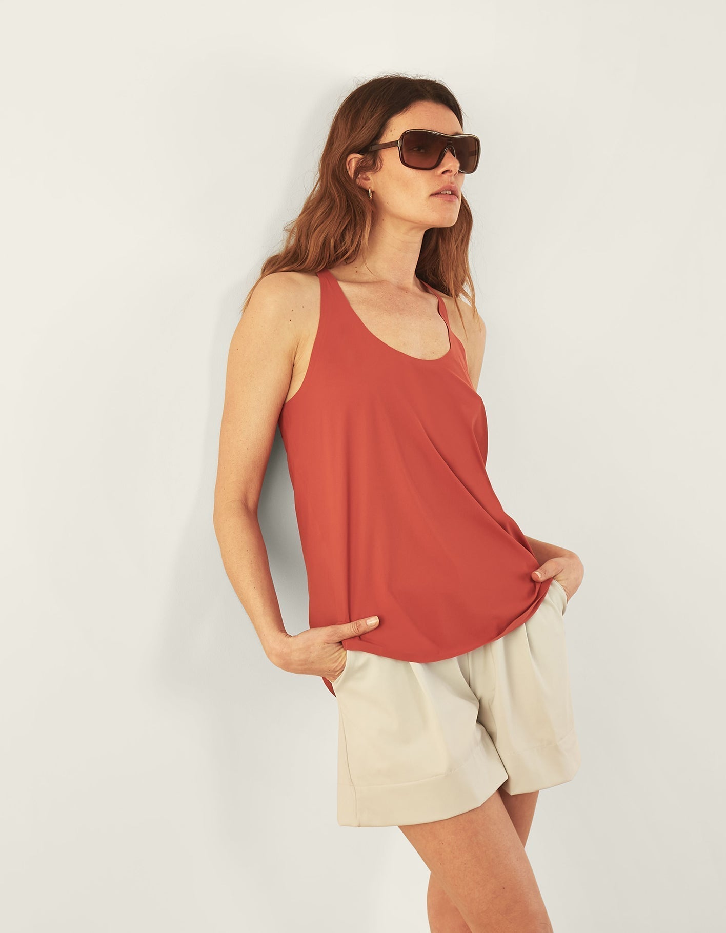 Dream Harder Racerback Tank Top | Terracotta