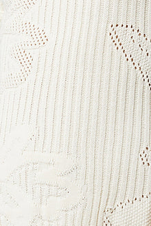Soleil Mini Dress - Ecru Textured