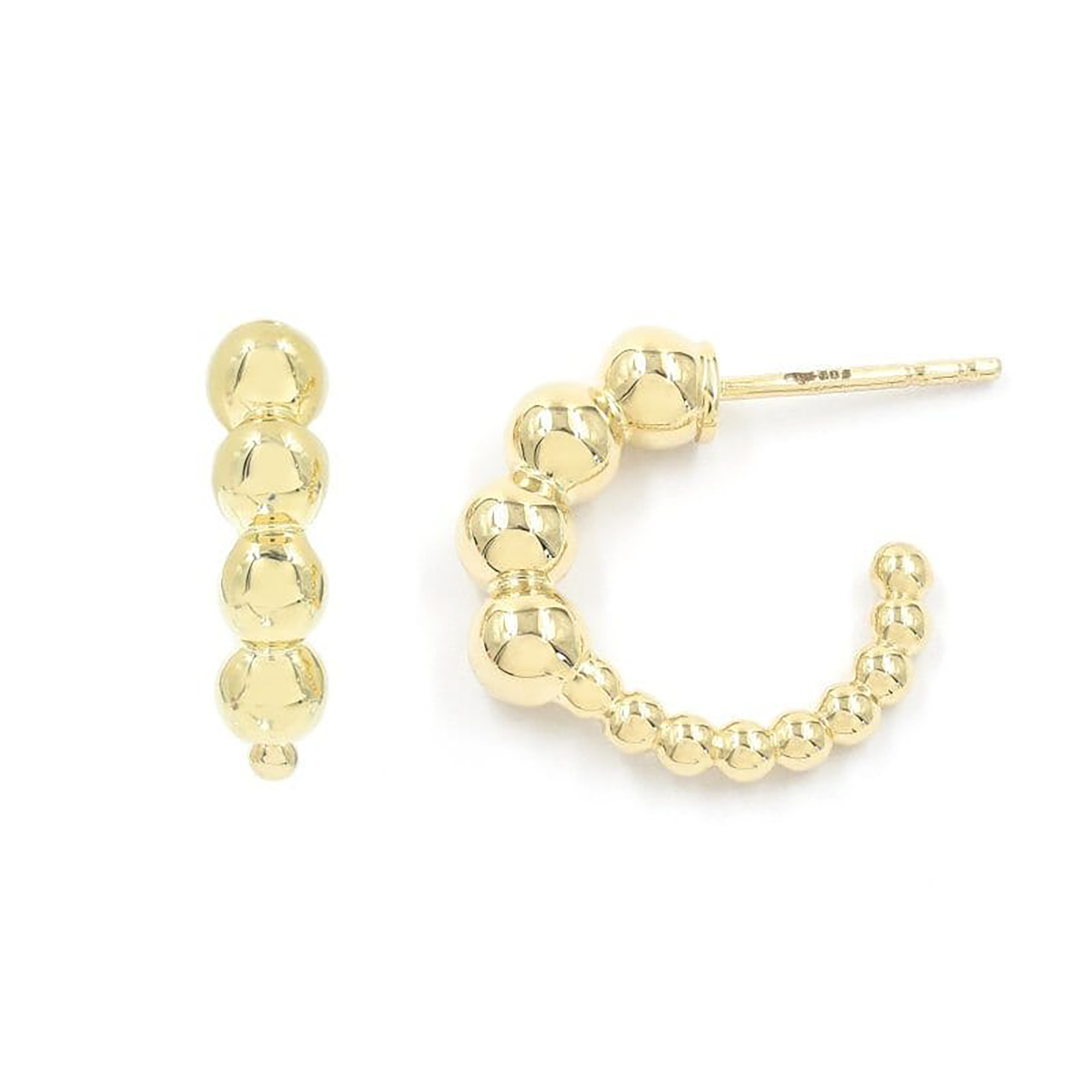 Emani Hoop Earrings (small) | Yellow