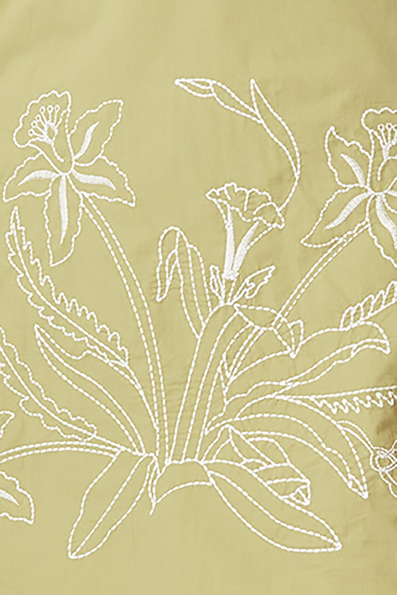 Claire Shirt - Gardenia - Bay Leaf