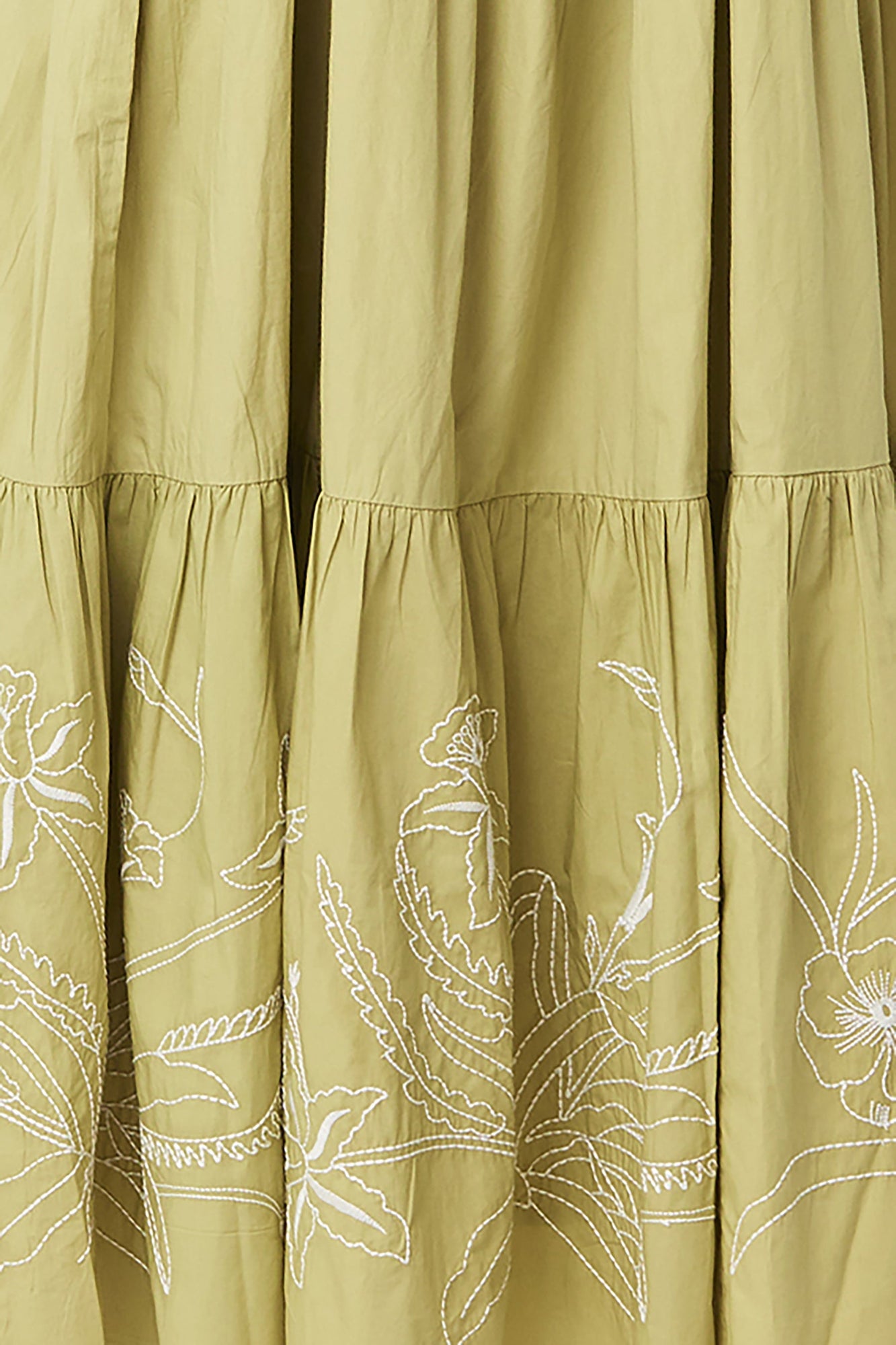 Verity Maxi Dress - Gardenia - Bay Leaf
