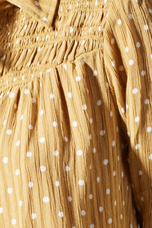 Hallie Blouse - Golden Polka Dot
