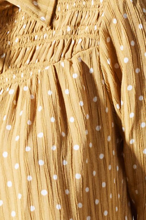 Hallie Blouse - Golden Polka Dot