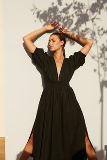 Opal Split Dress - Black