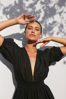Opal Split Dress - Black