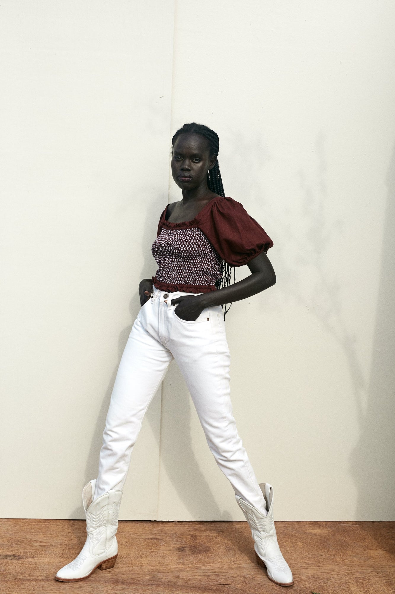 Jess Top - Maroon Red