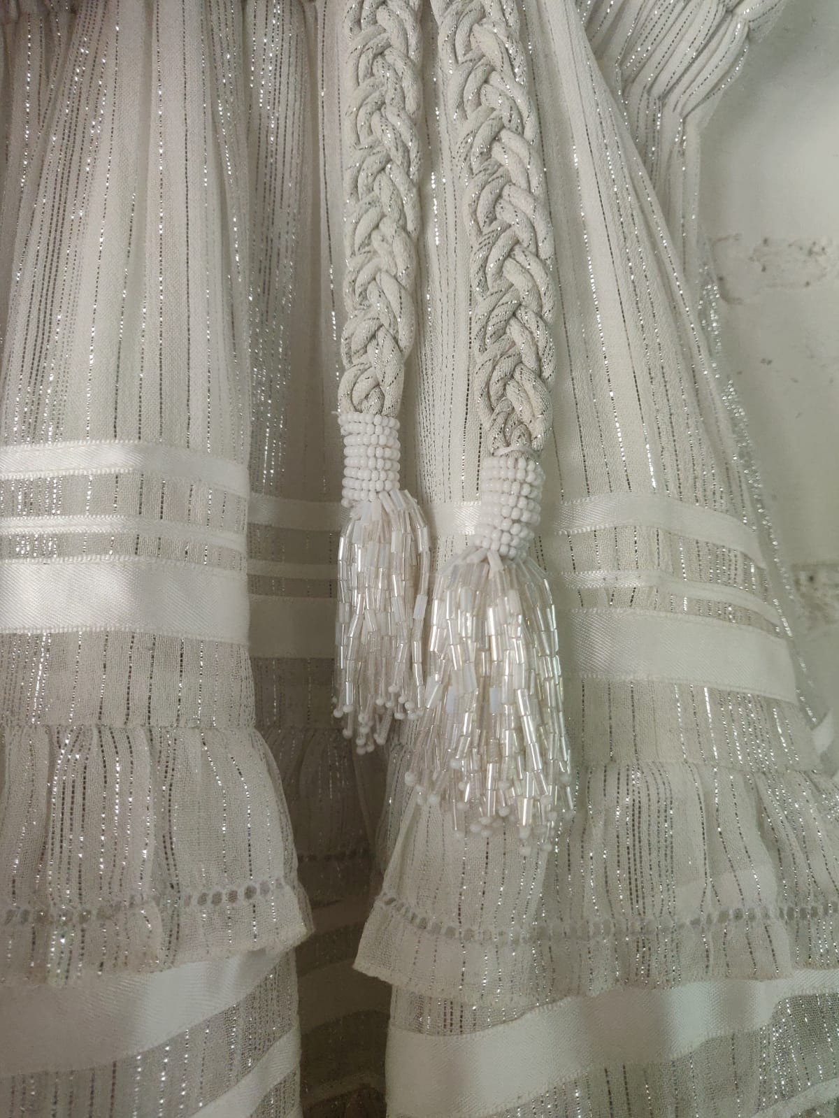 True Short Dress With Braided Belt
