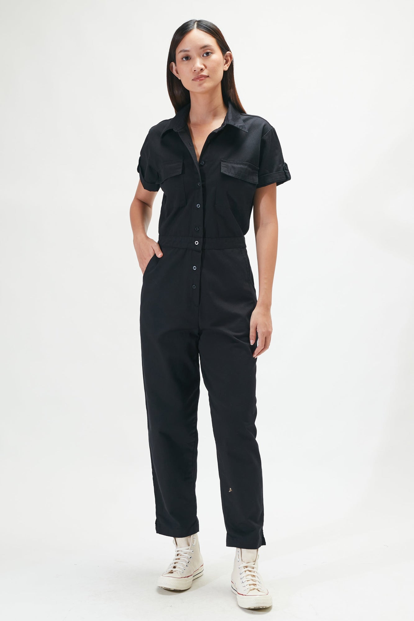 Bintēji Worksuit - BLACK