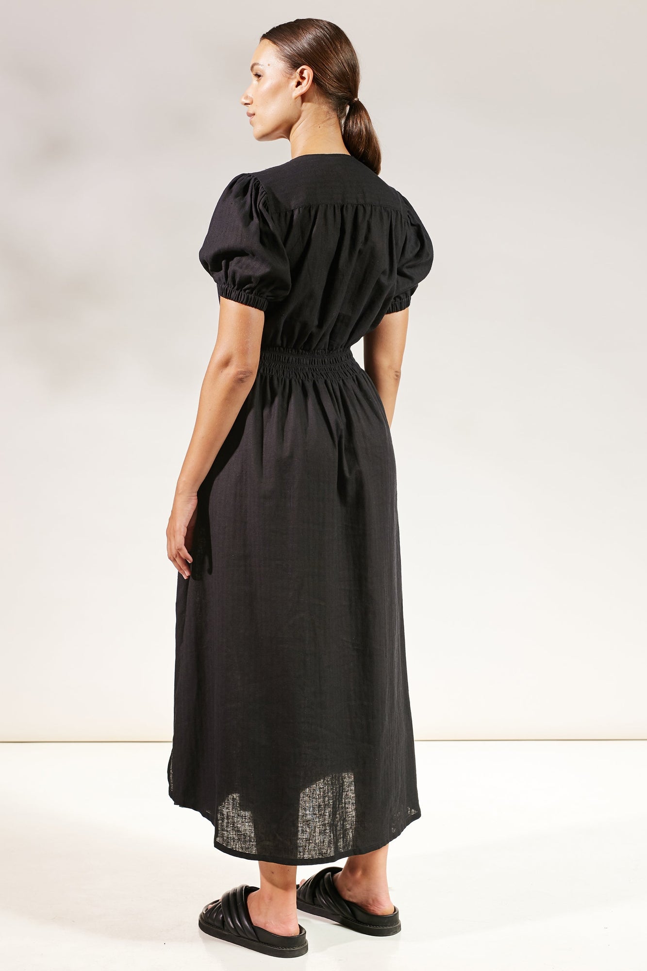 Opal Split Dress - Black