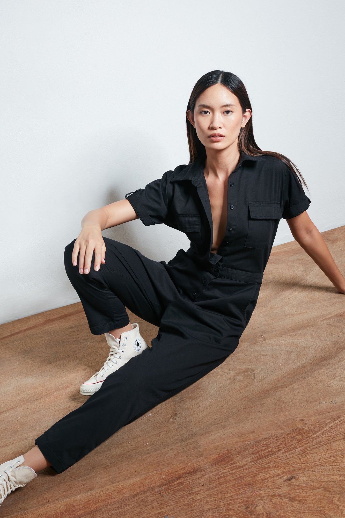 Bintēji Worksuit - BLACK