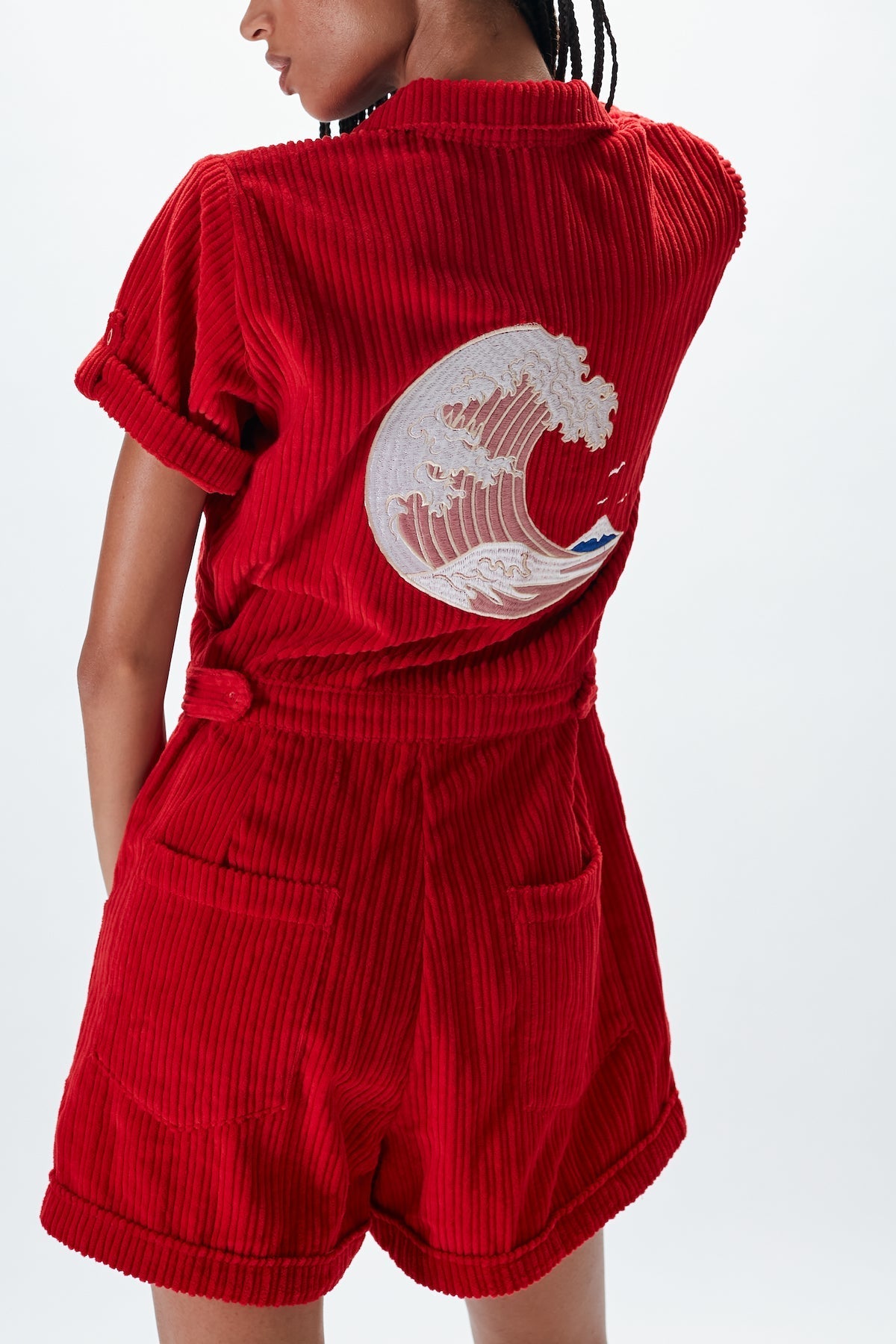 Ukiyo Romper - Poppy Red