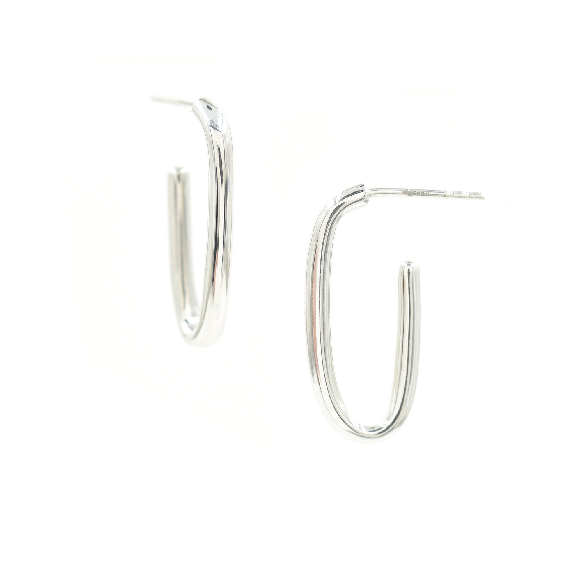 Ice Clip Hoops | Silver