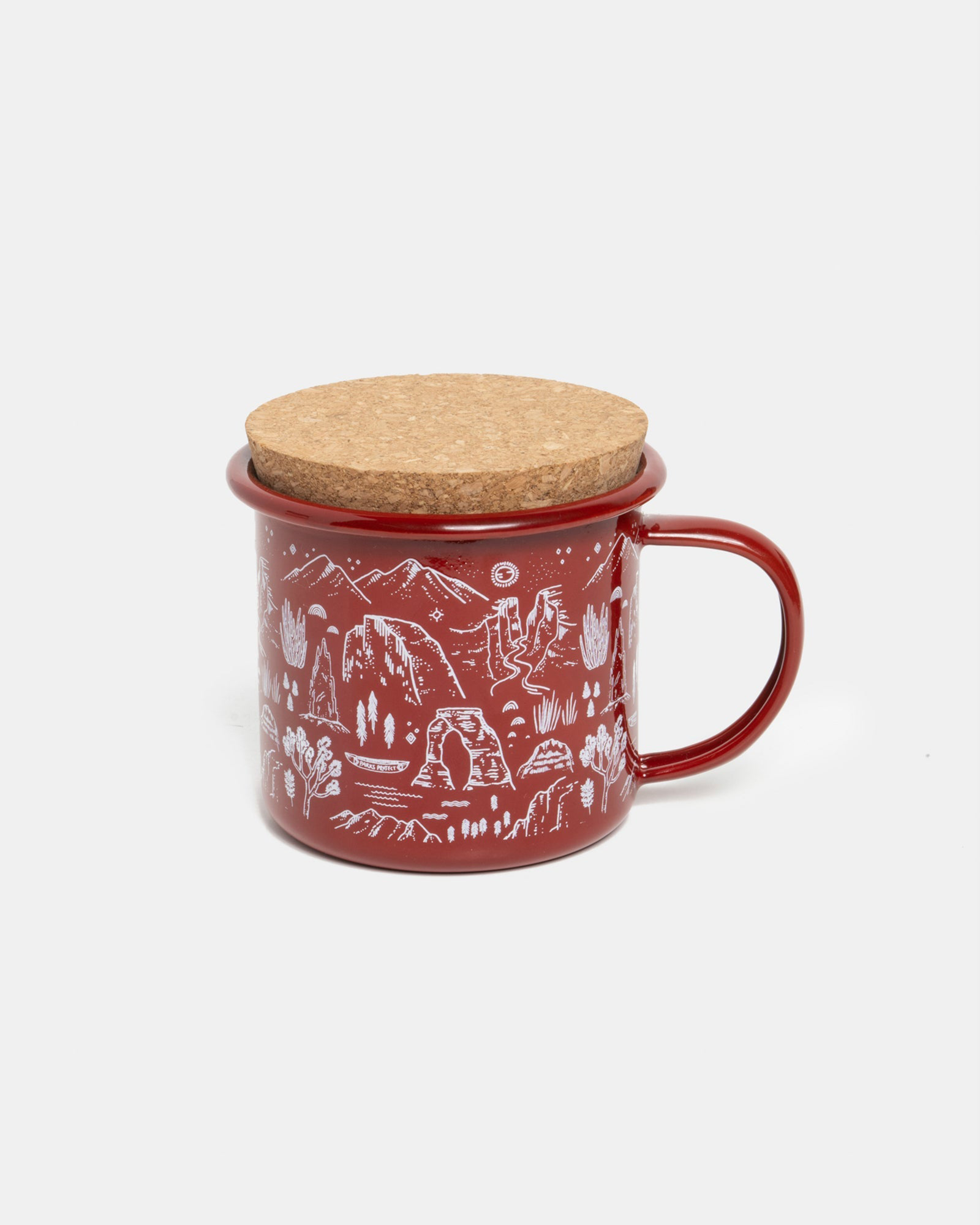 Iconic National Parks Enamel Mug Candle | Red