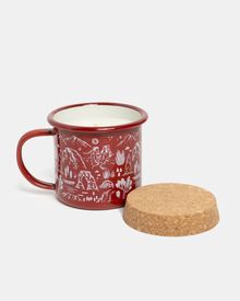 Iconic National Parks Enamel Mug Candle | Red