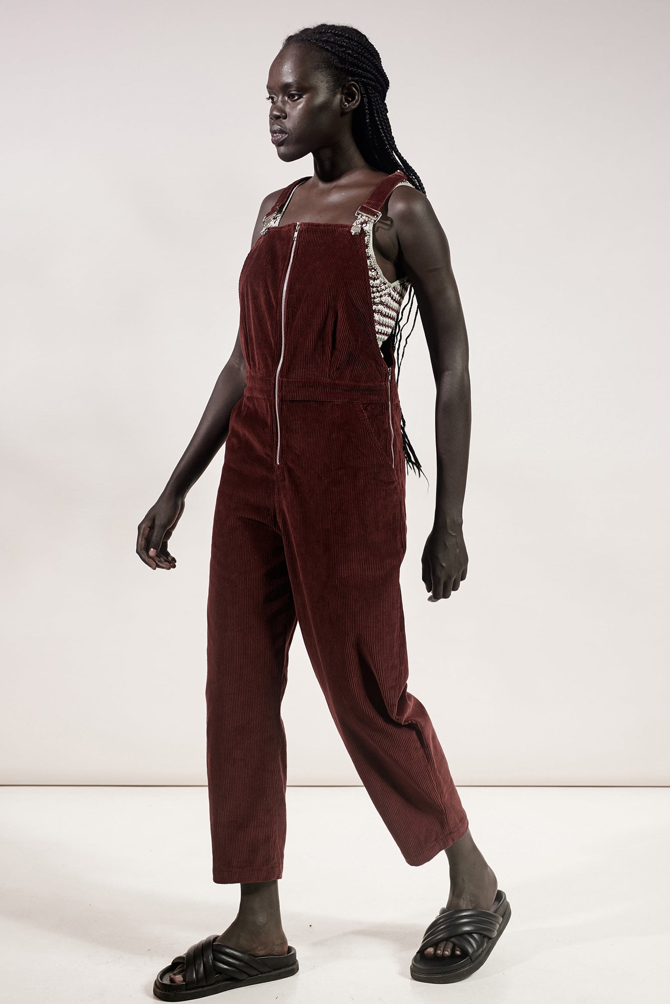 Jayda Overall - Maroon Red