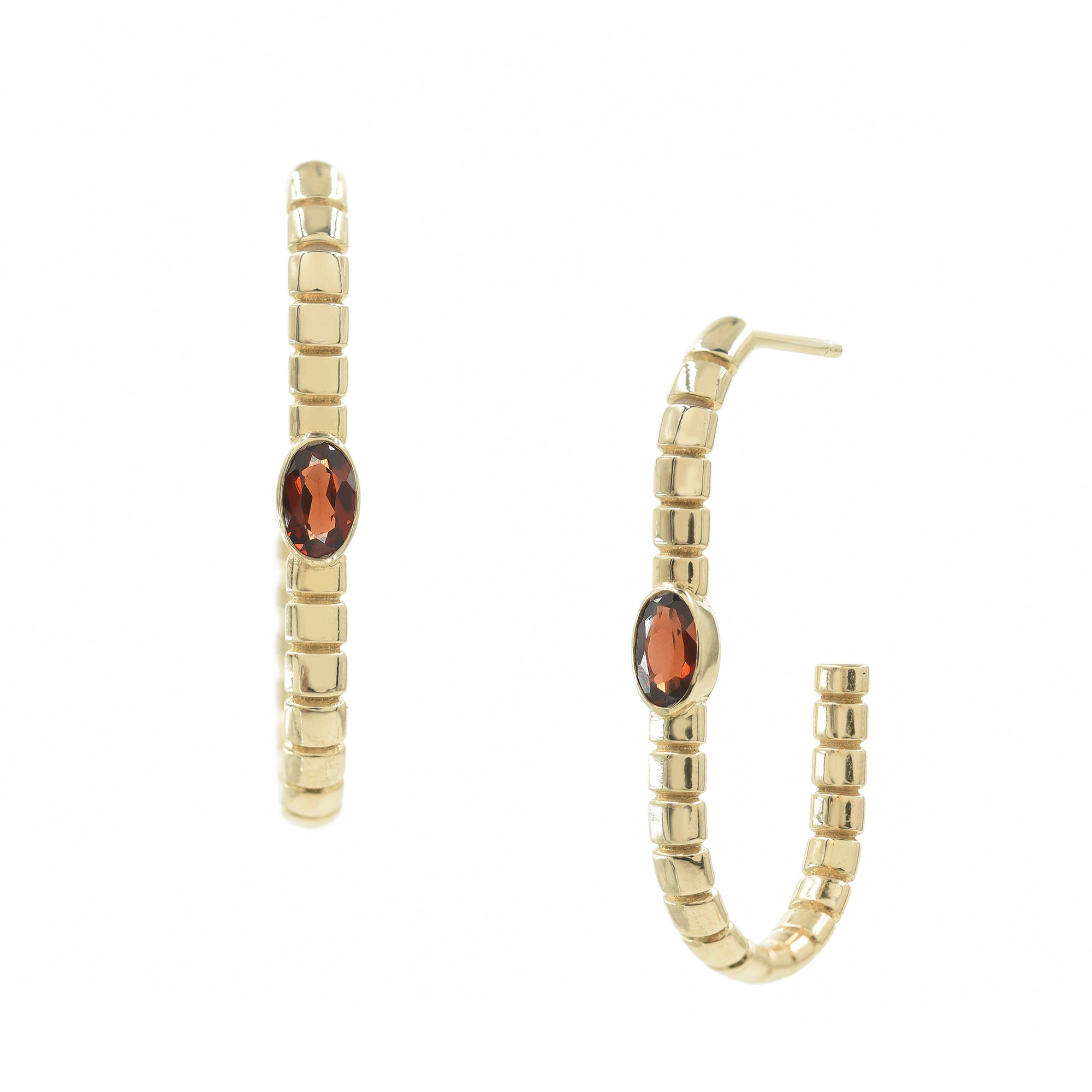 Jollie Hoop Earrings | Red