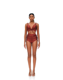 Karo Bikini Top | Chocolate