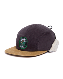 Leave it Better Zion Cord Flap Cap | Graphite