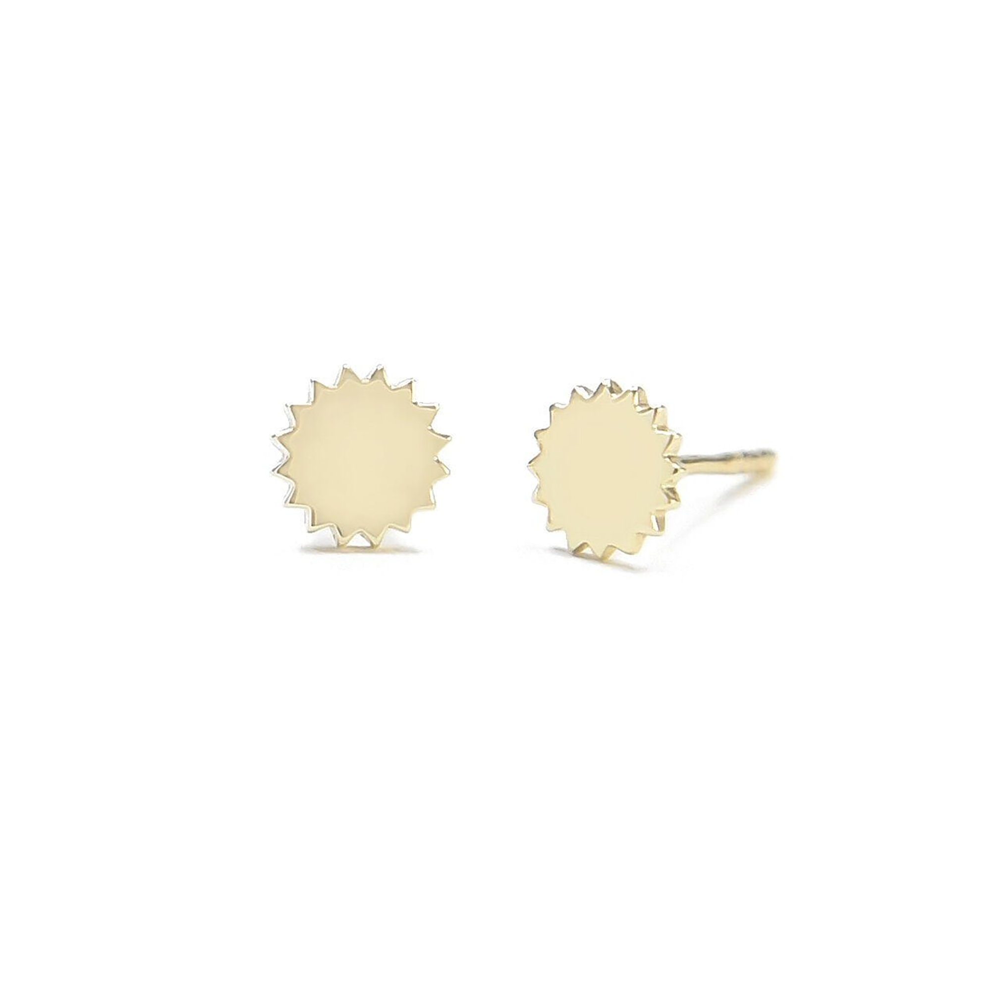 Lyra Sunburst Studs | Yellow