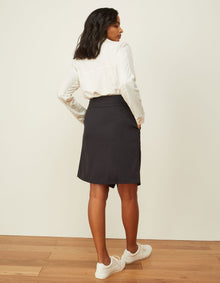 Cityscape Pencil Skirt | Black