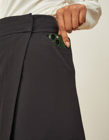 Cityscape Pencil Skirt | Black