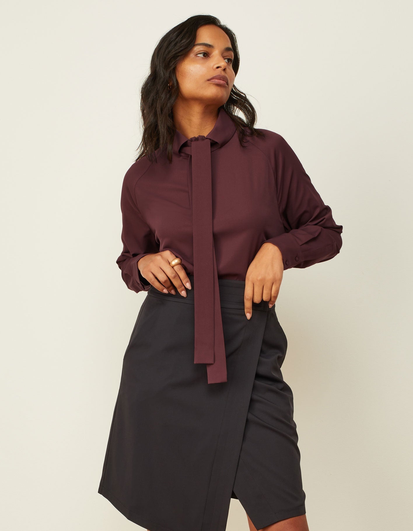 Gallery Blouse | Merlot
