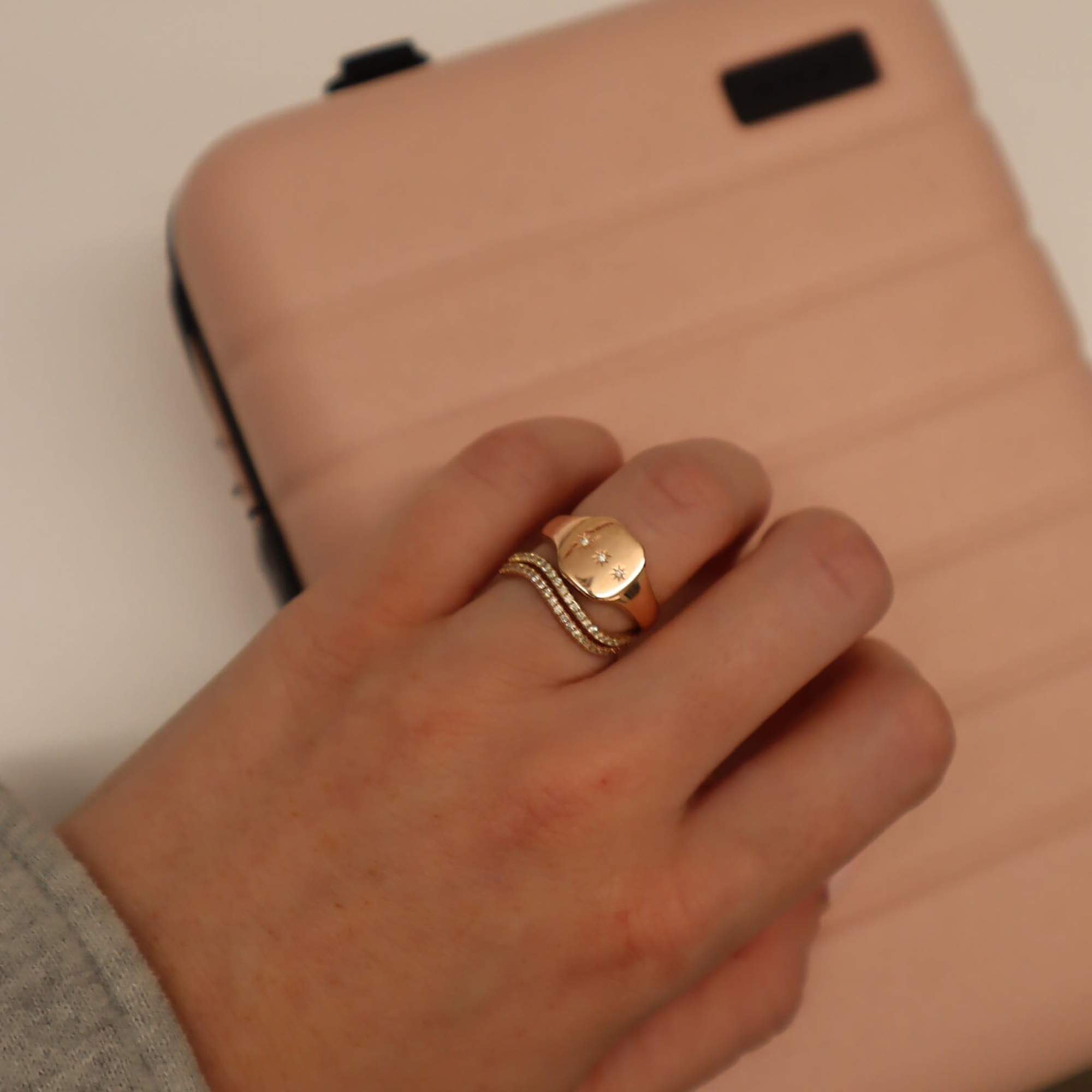 Melody Signet Ring | Rose