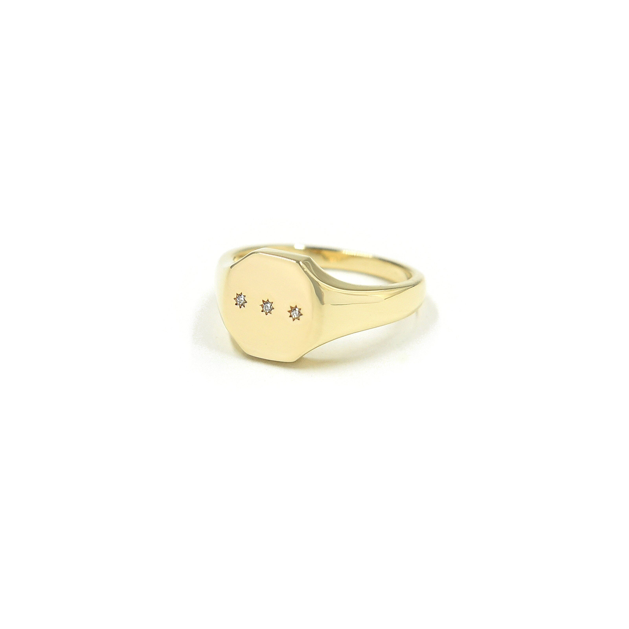 Melody Signet Ring | Yellow