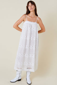 Reece Maxi Dress - Menorca White