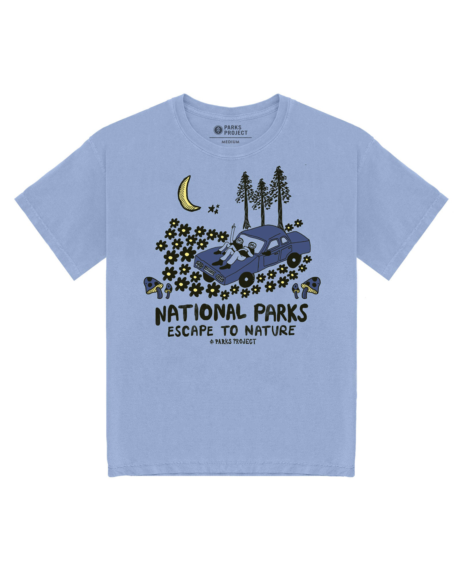 Moonlight Escape to Nature Tee | Light Blue