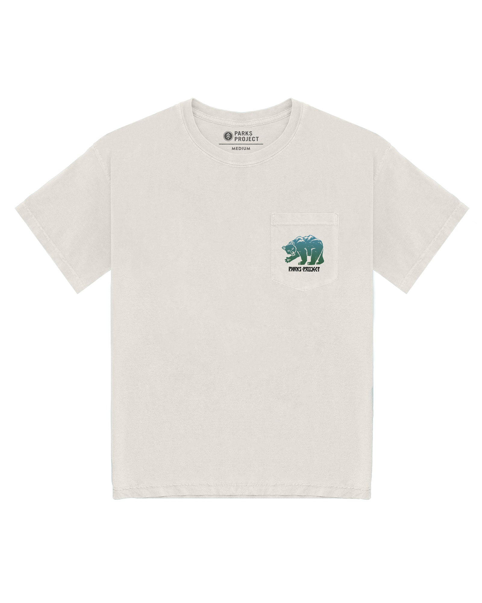 Mountain Bear Pocket Tee | Natural