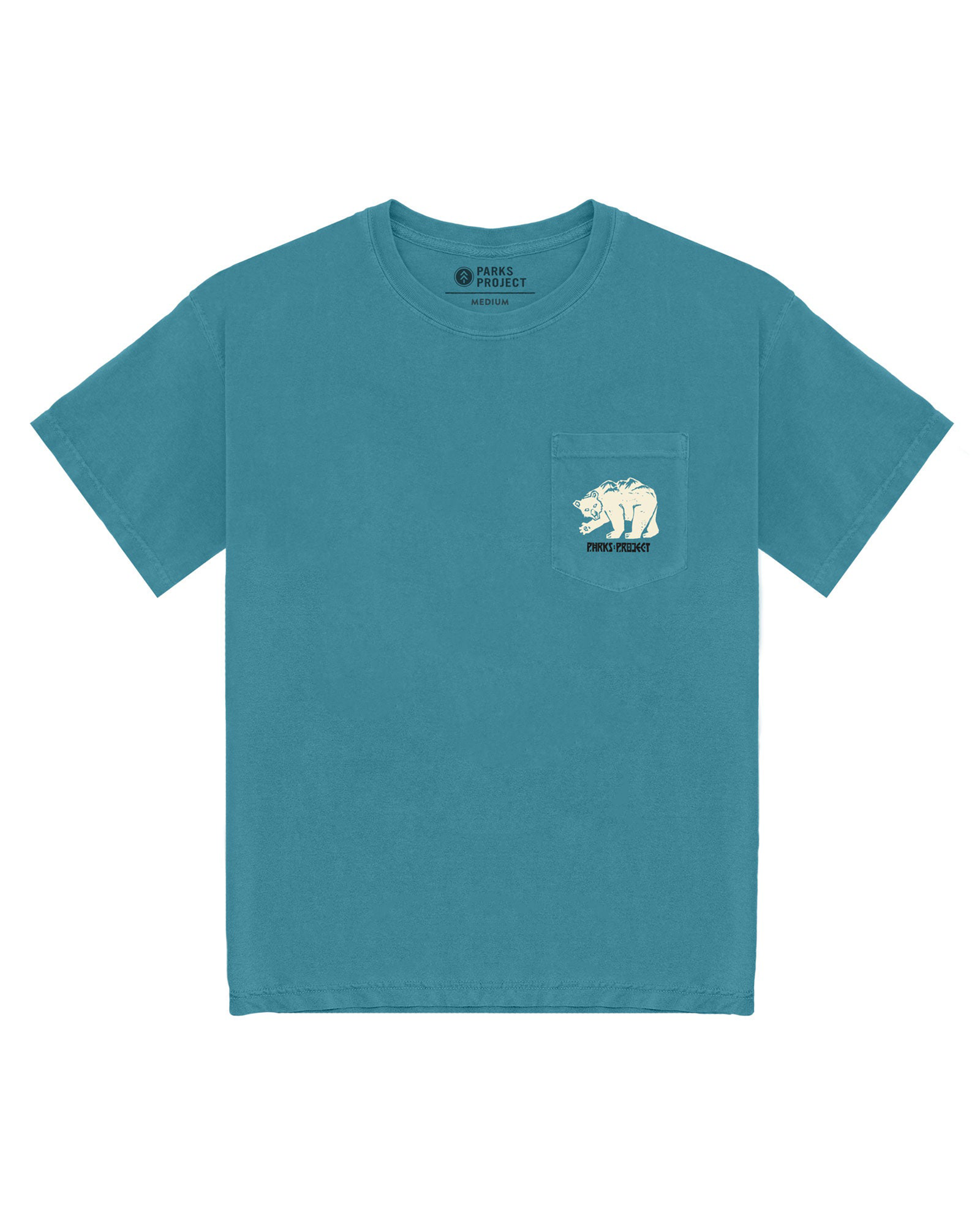 Mountain Bear Pocket Tee | Teal