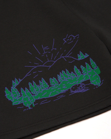 National Park Welcome Fleece Short | Vintage Black