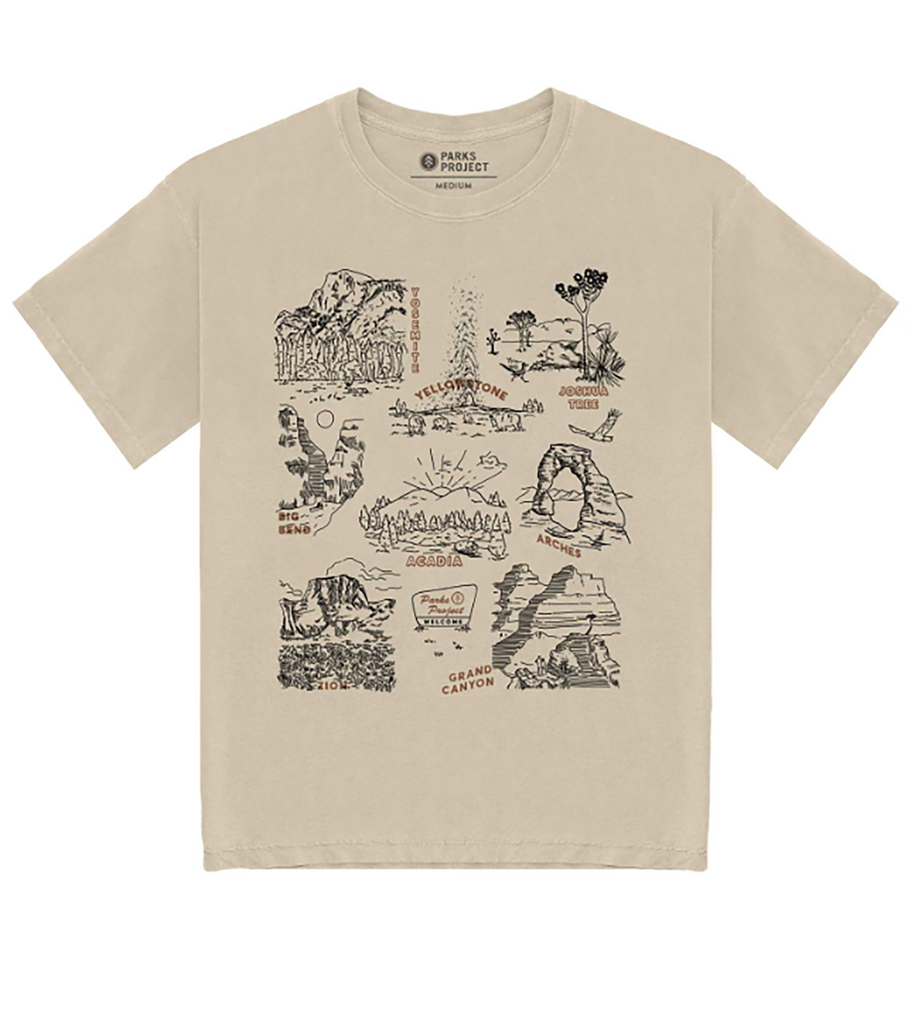 National Park Welcome Tee | Birch