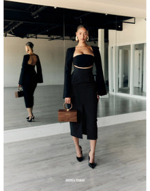 Nita Midi Dress | Black
