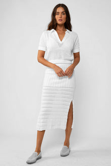 Debby Fitted Skirt - Off-White