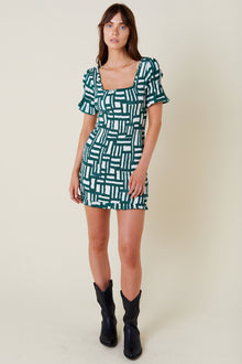 Elia Mini Dress - Painted Check