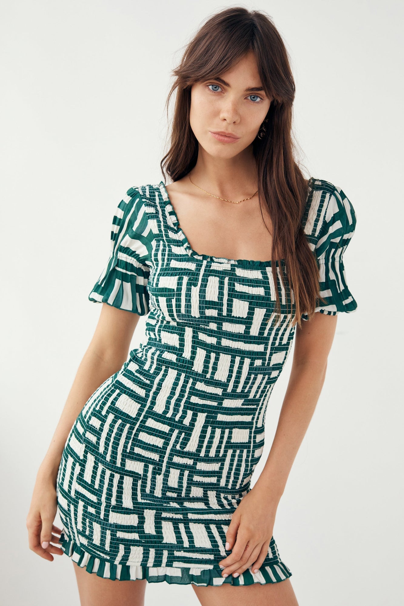 Elia Mini Dress - Painted Check